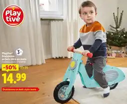 Lidl Playtive draisienne en bois rétro ou moto offre