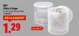 Lidl W5 filets à linge offre