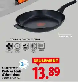 Lidl Silvercrest poêle en fonte d'aluminium offre