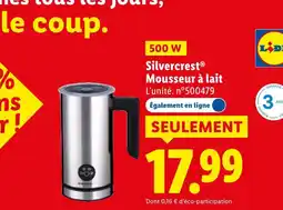 Lidl Silvercrest mousseur à lait offre