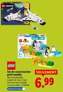 Lidl Lego set de construction petit modèle offre