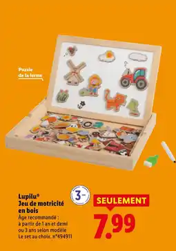 Lidl Lupilu jeu de motricité en bois offre