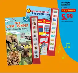 Lidl Mon livre sonore les animaux du monde offre