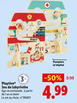 Lidl Playtive jeu de labyrinthe offre
