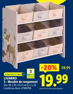 Lidl Livarno meuble de rangement offre