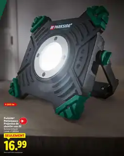 Lidl Parkside performance projecteur de chantier sans fil offre