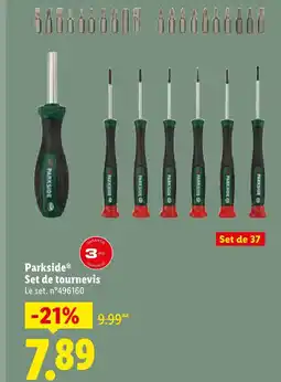 Lidl Parkside set de tournevis offre