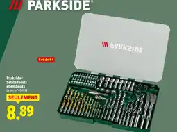 Lidl Parkside set de forets et embouts offre