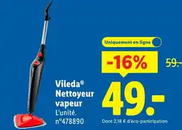 Lidl Vileda nettoyeur vapeur offre