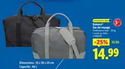 Lidl Esmara sac de voyage offre
