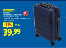 Lidl Esmara valise cabine à roulettes offre