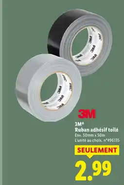 Lidl 3m ruban adhésif toilé offre