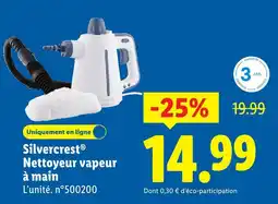 Lidl Silvercrest nettoyeur vapeur à main offre