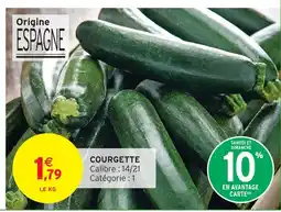 Intermarché Courgette offre