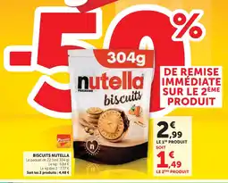 Super U Nutella biscuits offre