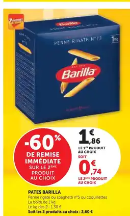 Super U Barilla pates offre