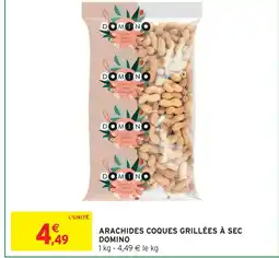 Intermarché Domino arachides coques grillées à sec offre