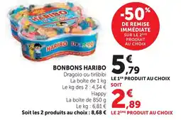 Super U Haribo bonbons offre