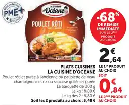 Super U La cuisine d'oceane plats cuisinés offre