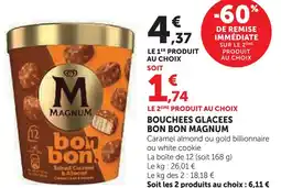 Super U Magnum bouchees glacees bon bon offre