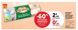 Super U Président fromage au lait pasteurisé de chèvre offre
