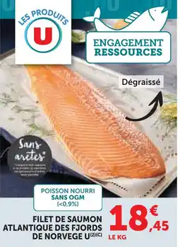 Super U U filet de saumon atlantique des fjords de norvège offre