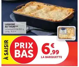 Super U Lasagne au thon offre
