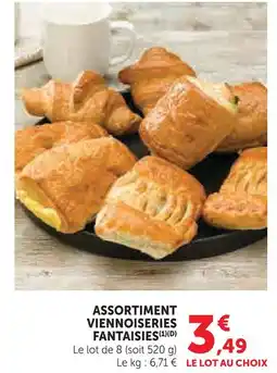 Super U Assortiment viennoiseries fantaisies offre