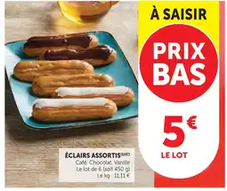 Super U Éclairs assortis offre