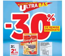 U Express Entremont emmental rape au lait thermise offre