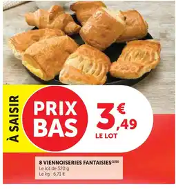 U Express 8 viennoiseries fantaisies offre