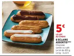 U Express 6 éclairs assortis offre