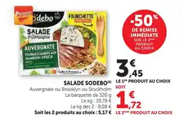 U Express Sodebo salade offre