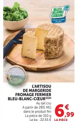 U Express Bleu-blanc-cœur l'artisou de margeride fromage fermier offre