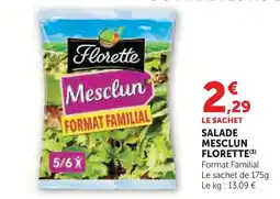 U Express Florette salade mesclun offre