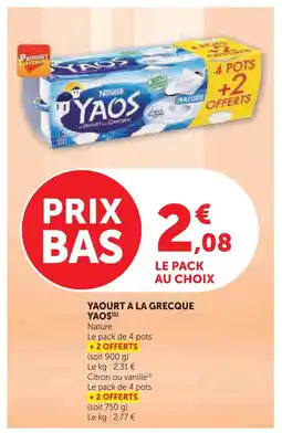 U Express Nestlé yaourt à la grecque offre