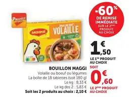 U Express Maggi bouillon volaille offre