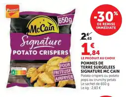 U Express Mccain pommes de terre surgelées signature offre