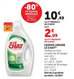 U Express Le chat lessive liquide offre