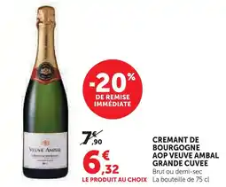 U Express Veuve ambal crémant de bourgogne aop offre