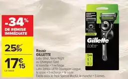 Carrefour Market Gillette - rasoir offre