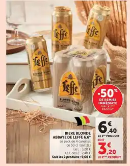 U Express ABBAYE DE LEFFE 6.6° Biere blonde offre