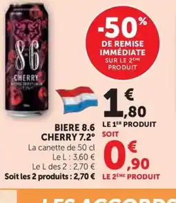 U Express 8.6 CHERRY 7.2° Biere offre