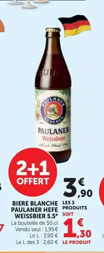 U Express PAULANER HEFE WEISSBIER 5.5° Biere blanche offre