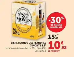U Express 3 MONTS 8.5° Biere blonde des flandres offre