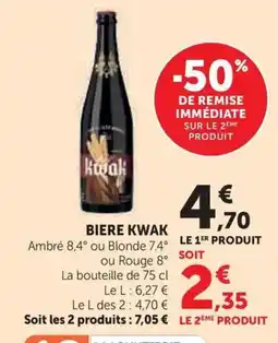 U Express KWAK Biere offre