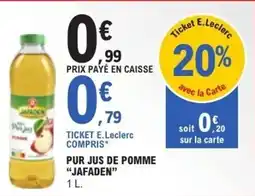 E.Leclerc Pur jus de pomme jafaden offre