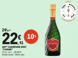 E.Leclerc Aop champagne brut tsarine offre