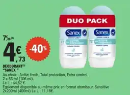 E.Leclerc Deodorant sanex offre