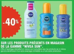 E.Leclerc Sur les produits présents en magasin de la gamme nivea sun offre